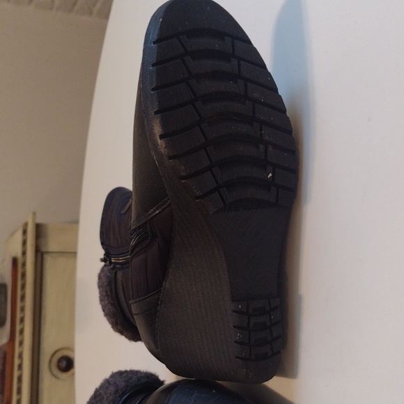 Aliandra Black Wedge Heel Black Winter Fall Boots Size 6 - Picture 15 of 16